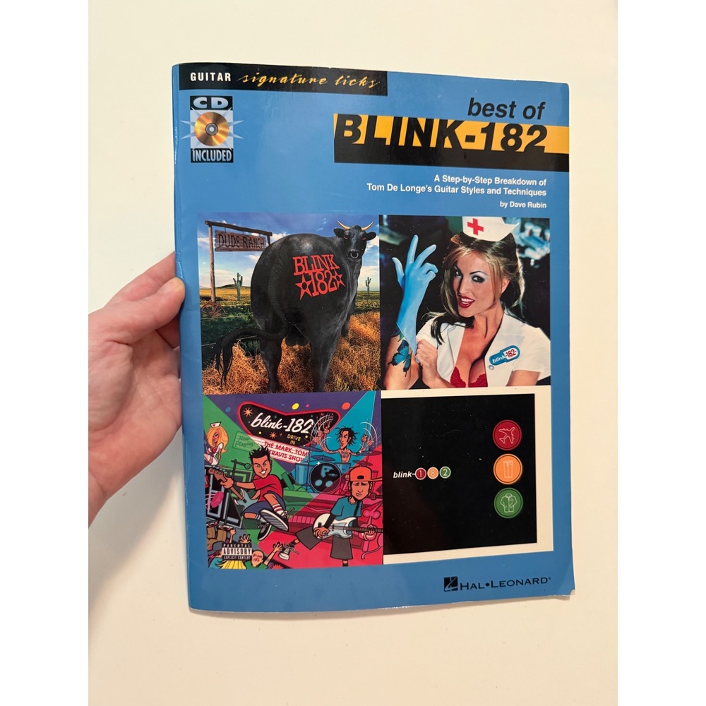 Hal Leonard Guitar Book Best of Blink-182 Signature Licks Song Book
